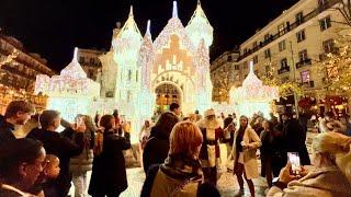 Lisbon, Portugal  Christmas walk | Lisbon Christmas lights, Christmas Market - Walking tour 4K