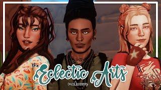 Giving the ECLECTIC ARTS the ULTIMATE makeover! + CC List | Sims 4: Townie Makeover CAS