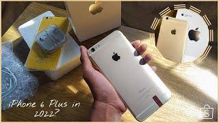 iPhone 6 Plus in 2022 unboxing |  aesthetic  (set up + camera test)