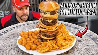 Trying to Set a New Bunganut Pig 5-Patty Stacked Burger Challenge Record in Franklin, Tennessee!!