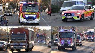 [Gefahrgutaustritt nach LKW-Brand] Großübung der Feuerwehren Landkreis Offenbach in Langen