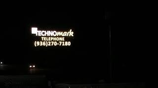 TECHNOMARK North America electronic marquee by night