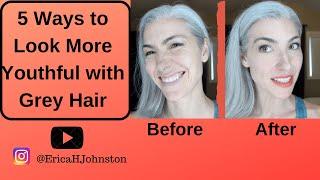 5 Ways to Look More Youthful with Grey Hair | Silver Hair