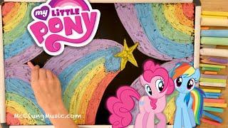 My Little Pony  8 HOURS of Chalk Art + Lullaby for Babies