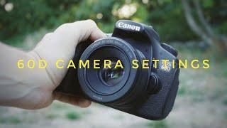 Canon 60D Camera Settings