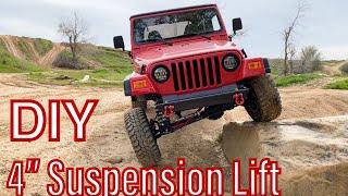 Jeep Wrangler Tj - DIY 4” Suspension Lift Kit Installation Guide : Skyjacker Off-road Build