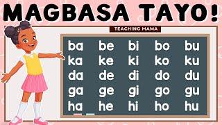 ABAKADA | UNANG HAKBANG SA PAGBASA | MATUTONG BUMASA NG TAGALOG | TEACHING MAMA