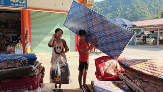 The homeless boy and the poor girl harvest corn to sell and buy new mattresses and blankets