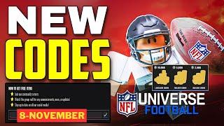 LATESTPROMO️NOVEMBER 2024 NFL UNIVERSE FOOTBALL CODES - ROBLOX ULTIMATE FOOTBALL CODES