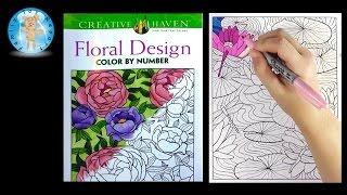 Creative Haven Floral Design Adult Coloring Book Review Beautiful Flowers - Family Toy Report