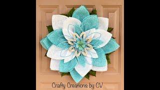 DOUBLE DEAN MICHAEL PETAL FLOWER TUTORIAL-CRAFTY CREATIONS BY CV