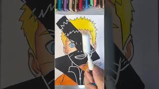 Taking an X-RAY of NARUTO #xray #drawing #painting #neondrawing #naruto