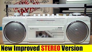 New improved AudioCrazy STEREO cassette boombox!