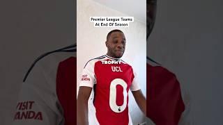 Premier League Teams At End Of Season