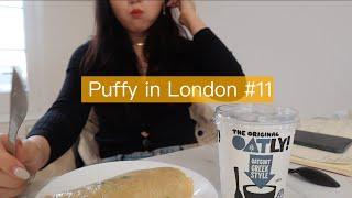 [英國留學] 燕麥奶Oatly優格、鮮芋仙、在家做牛肉麵、蝦鬆、Halal Guys again｜Puffy in London #11｜DearPuffyShen