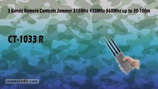 3 Band Antenna 10W Jammer Remote Control RC 433Mhz 434Mhz 868Mhz 315Mhz