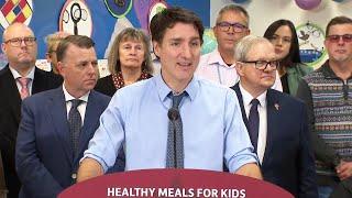 Justin Trudeau announces $7M expansion of P.E.I. school food program