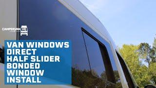 Campervan HQ Bonded Window Install: VWD ProMaster Sliding Door Half Slider