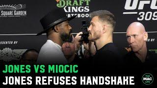 Jon Jones REFUSES Stipe Miocic Handshake at Face Off