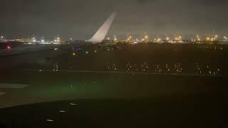 Night Takeoff from Dallas-Fort Worth (DFW) - American Airbus A321-231 (N910AU)