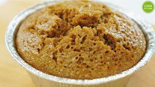 Dark Brown Sugar Rice Cake (Huat Kueh) | 黑糖米发糕