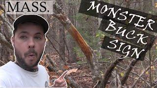 A Hunters Life Vlog Series: Ep. 5 | MONSTER BUCK sign in MASSACHUSETTS!