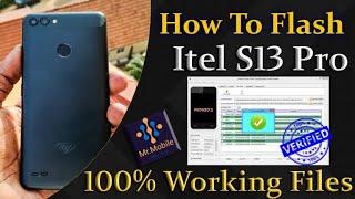 Itel S13 Pro Firmware Flashing Rom Install - Dead Boot Repair / Red States Fix Hang Fix