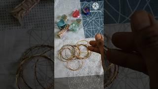 wow super easy 2 minutes Diy clutcher and hair band  Holder Bangles Reuse idea... trending...