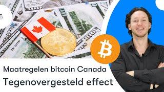 Maatregelen bitcoin Canada | Tegenovergesteld effect | BTC nieuws vandaag | #596