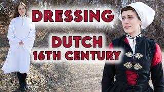 Getting Dressed in the 16th century | Dutch "Cheese Lady" Costume