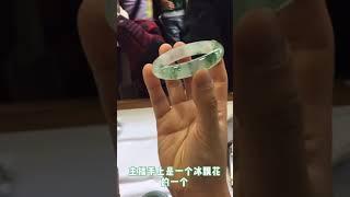 Yuotube翡翠直播|缅甸翡翠市场现场淘货|冰种飘花手镯