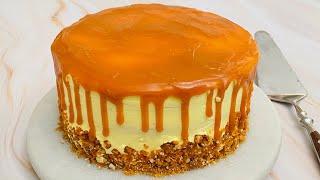 बिना अंडे का बटरस्कॉच केक कढ़ाई में बनाए | EGGLESS Butterscotch Cake Without Oven| NO Baking Tools