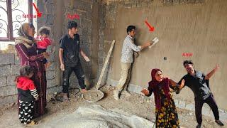 Starting plastering the house of Ayas and getting closer to completion of the house(Kohrig family)