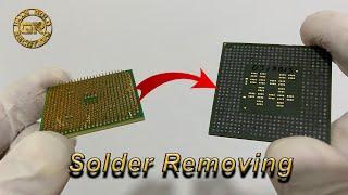 Best of method for removing Cpu Processor pins | Tin Remover Solution | Gold Recovery from Cpus