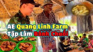 Quanglinhvlogs || Anh Em Quang Linh Farm Lần Đầu Tập Làm Bánh Chuối Và Cái Kết??