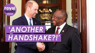 ‘Last Handshake!’ Prince William and South African President's Funny Meeting