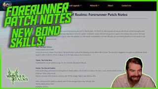 New Bond Skills and Hero Changes! (Forerunner Patch Notes) || Watcher of Realms