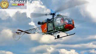 große Helifactory Aérospatiale SA 318 Alouette 2 mit Turbine | RC Scale Helidays 2022