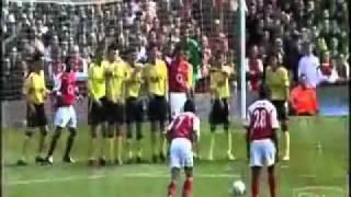 Pires v Liverpool - Free kick