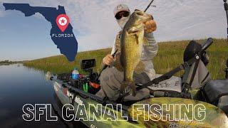 Kayak fishing in South Florida canals!