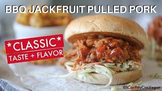 BBQ JACKFRUIT PULLED PORK SANDWICH! 