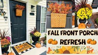 DIY Fall  Front Porch Refresh|Create a Cozy and Inviting Entrance to Your Home