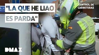 Persecución a un vehículo que se da a la fuga tras un accidente | Control de Carreteras