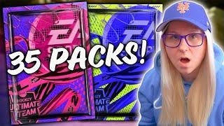 OPENING 35 PACKS! CAN I PULL 20+ PURPLES? NHL 24 HUT