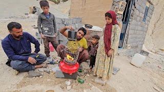 A father's love for his children, making a heater and a dog's winter house