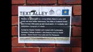 Text Alley (paste-up)