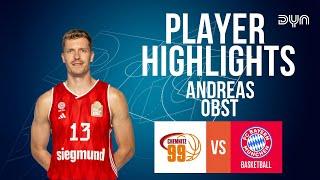 So STARK! Andreas Obst Highlights vs. NINERS Chemnitz | easyCredit BBL | Dyn Basketball