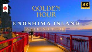 Relaxing Sunset Walk at Enoshima Island 2025 | Japan Travel Walking Tour 4K