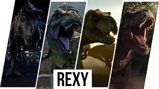 Rexy Evolution / Tyrannosaurus rex (1993-2024) | Jurassic Park Franchise