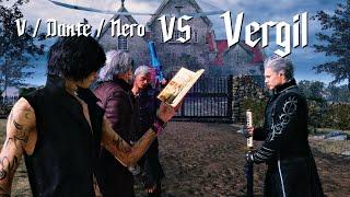 [ Devil May Cry 5 ] AI mode V / Dante / Nero VS BOSS Vergil